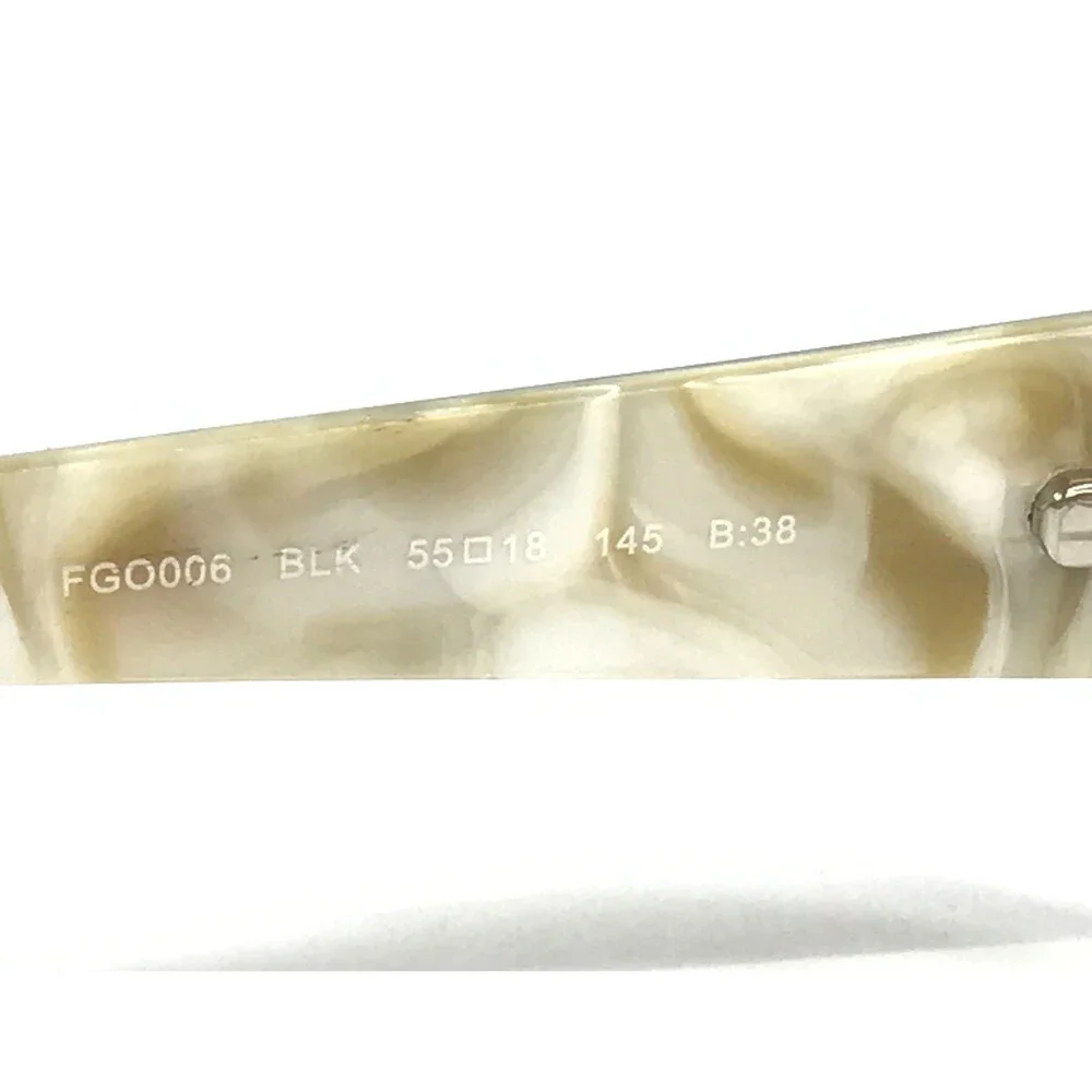 Fit For A Goddess Eyeglasses Frames FGO006 BLK Black Ivory Full Rim 55-18-145